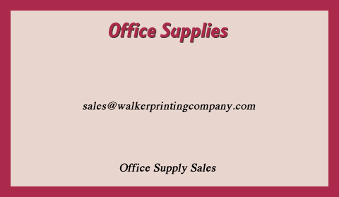 Office Supply Sales